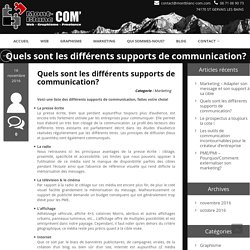 Quels sont les différents supports de communication? – Mont-Blanc COM'