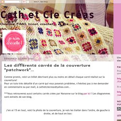 Cath et Cie Créas: Les différents carrés de la couverture "patchwork"...