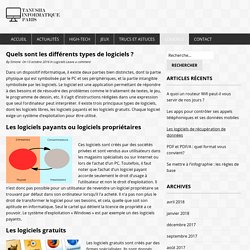 Quels sont les différents types de logiciels ? – L'actualité du monde informatique