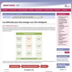 Les Smart cities / Les difficultés pour faire émerger une ville intelligente