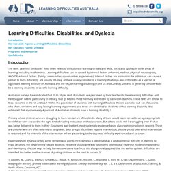Learning Difficulties & Disabilities Australia