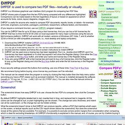 DiffPDF - compare PDF Files