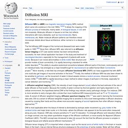 Diffusion MRI