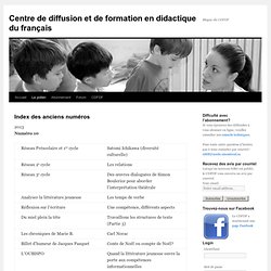 Centre de diffusion et de formation en didactique du français