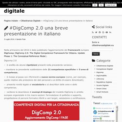 #DigComp 2.0 una breve presentazione in italiano - cittadinanza digitale
