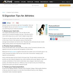 Digestion Tips for Athletes