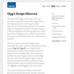 Digg’s Design Dilemma