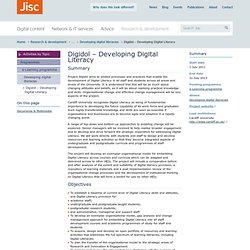 Digidol – Developing Digital Literacy
