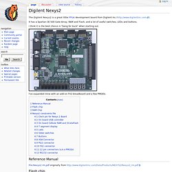Digilent Nexys2 - Hamsterworks Wiki!