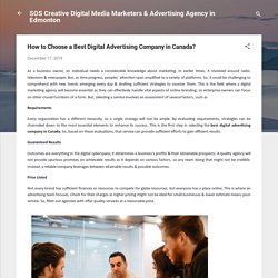 How to Choose a Best Digital Advertising Company in Canada?
