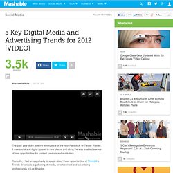 5 Key Digital Media and Advertising Trends for 2012