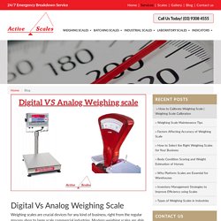 Digital Vs Analog Weighing Scale