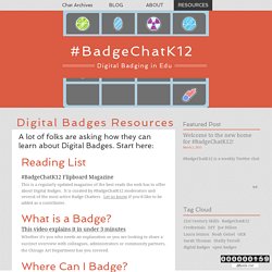 Digital Badges Resources Badgechat