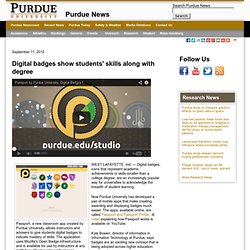 Digital badges show students' skills along with degree