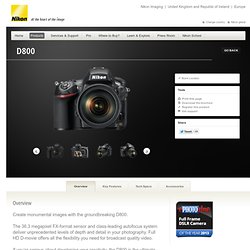 Nikon UK - Digital Cameras - SLR - Professional - D800 - Digital Cameras, D-SLR, COOLPIX, NIKKOR Lenses
