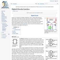 Digital Circuits/Latches