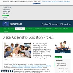 Projet « Éducation à la citoyenneté numérique »