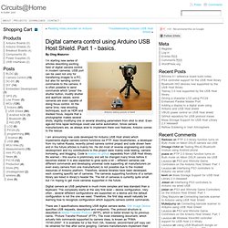 Digital camera control using Arduino USB Host Shield. Part 1 – basics.