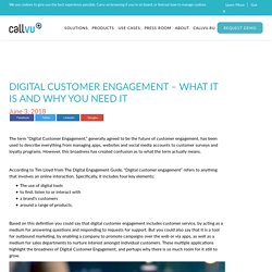 Digital Customer Engagement - What it is and why you need it - CallVU : CallVU