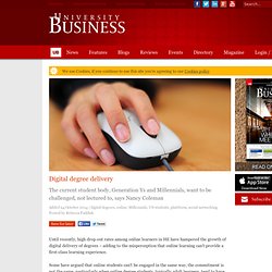 Digital degree delivery