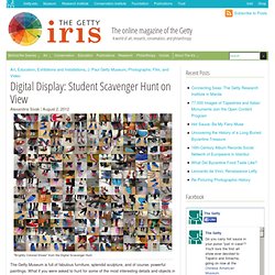 Digital Display: Student Scavenger Hunt on View