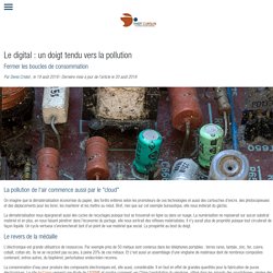 Le digital : un doigt tendu vers la pollution