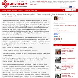 HADOPI, ACTA, Digital Economy Bill: From Human Rights to Economic Rights