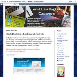 Digital tools for educators and students