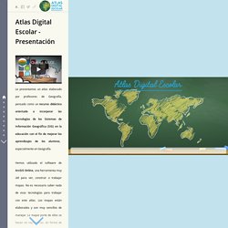Atlas Digital Escolar - Presentación