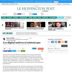 Les digital natives n'existent pas 