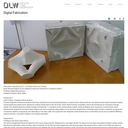Digital Fabrication – Design Lab Workshop