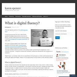 What is digital fluency?
