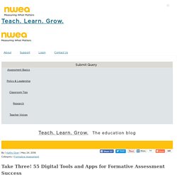 Take Three! 55 Digital Tools and Apps for Formative Assessment Success