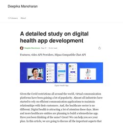 Digital Healthcare App Development : Learn how to build a digital health App for iOS, Android and Web?