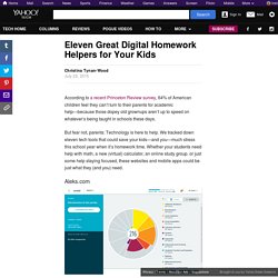 Eleven Great Digital Homework Helpers for Your Kids