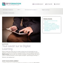 Tout savoir sur le Digital Learning - CP Formation