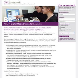 M.A. in Digital Media Design for Learning - Get More Info