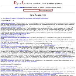 Law Resources: Digital Librarian