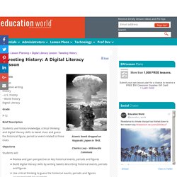 Digital Literacy Lesson: Tweeting History