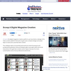 Scoop.it Digital Magazine Creation