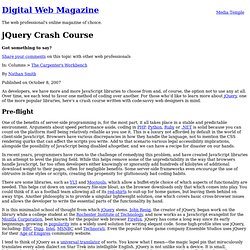 Digital Web Magazine - jQuery Crash Course