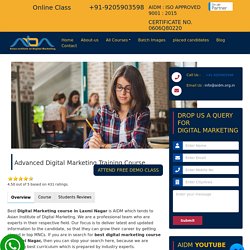 Digital Marketing Institute in Laxmi Nagar