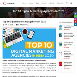 Top 10 Digital Marketing Agencies in 2020