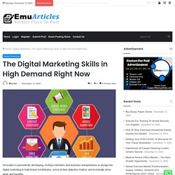 The Digital Marketing Skills in High Demand Right Now - Emu Articles