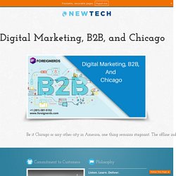 Digital Marketing, B2B, and Chicago