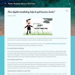 How digital marketing help to get business leads?