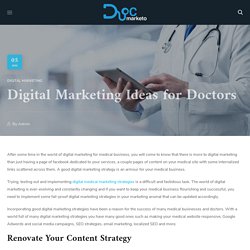 Digital Marketing Ideas for Doctors and medical businesses