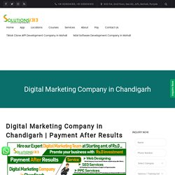 Digital Marketing Company in Chandigarh