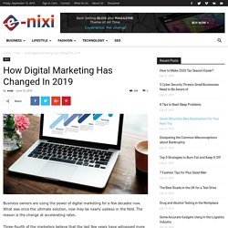 How Digital Marketing Has Changed In 2019