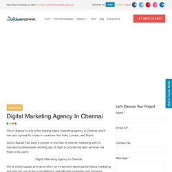 Digital Marketing Agency in Chennai I Digital Marketing Company in Chennai